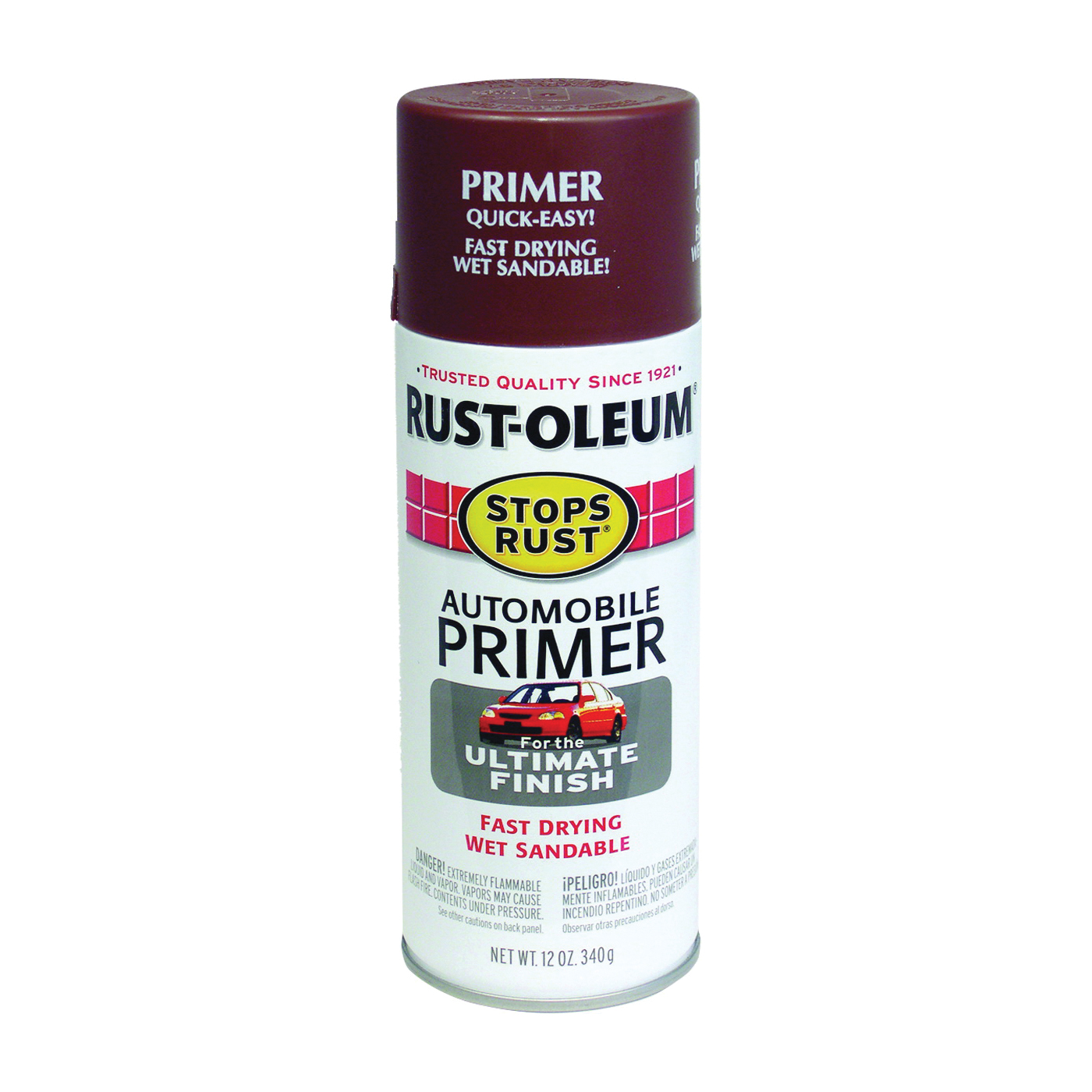 STOPS RUST 2067830 Automotive Primer Spray Paint, Red, 12 oz, Aerosol Can