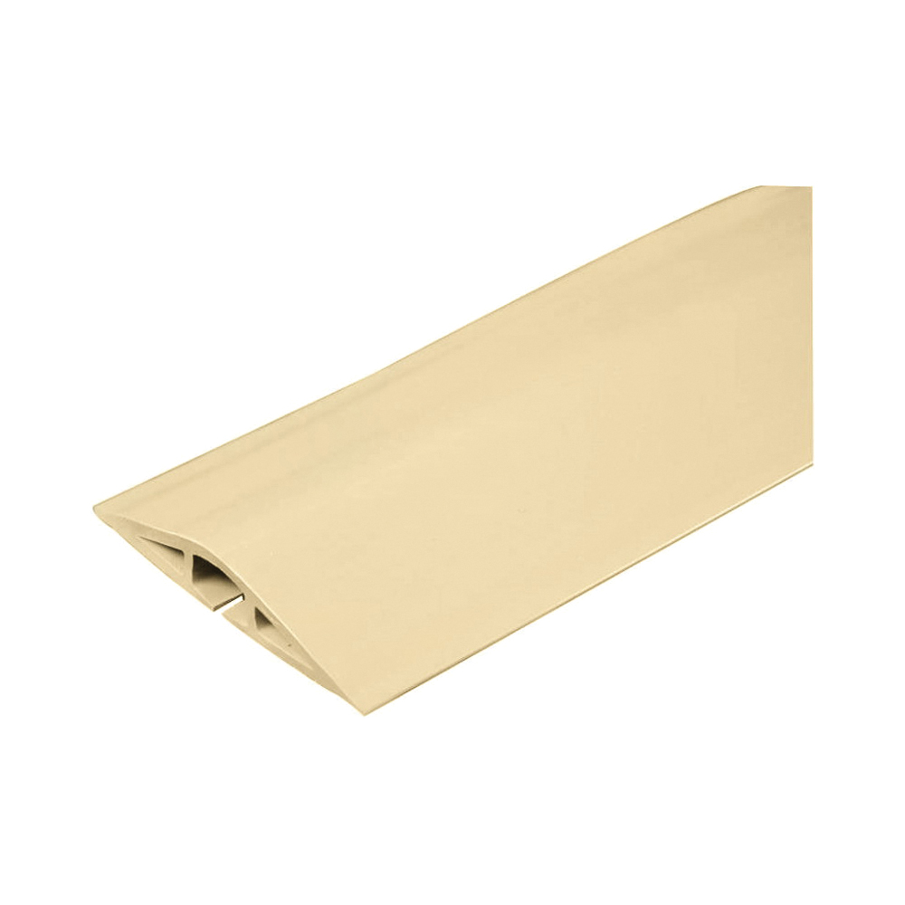 CDI-5 Cord Protector, 5 ft L, 2-1/2 in W, Rubber, Ivory