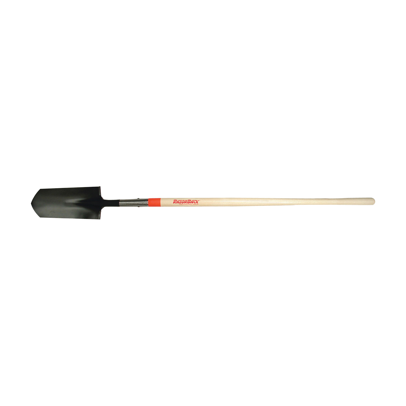 47115 Ditch Shovel, 5-3/4 in W Blade, Steel Blade, Hardwood Handle, Straight Handle, 48 in L Handle