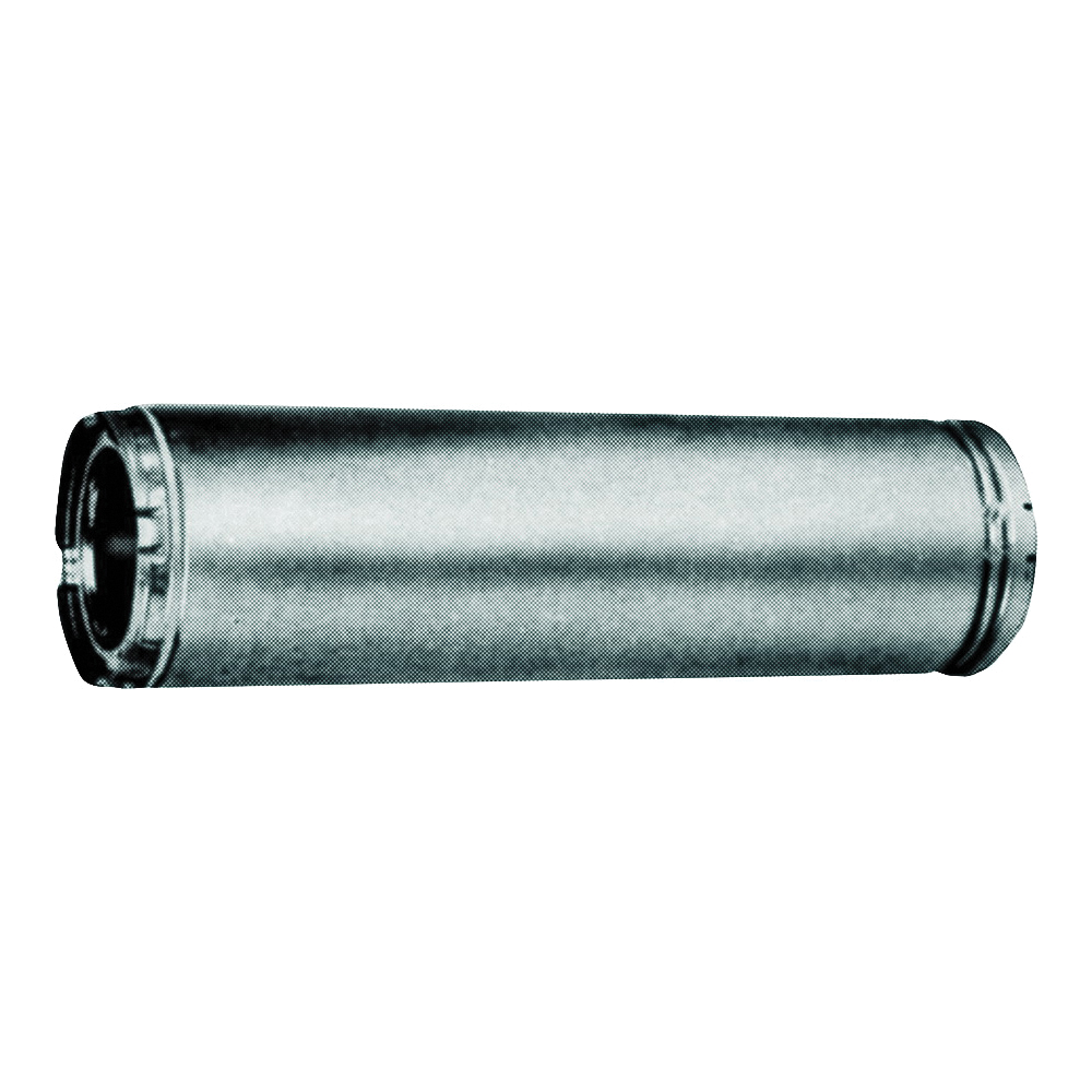 6HS-36 Chimney Pipe, 9 in OD, 36 in L, Galvanized Stainless Steel