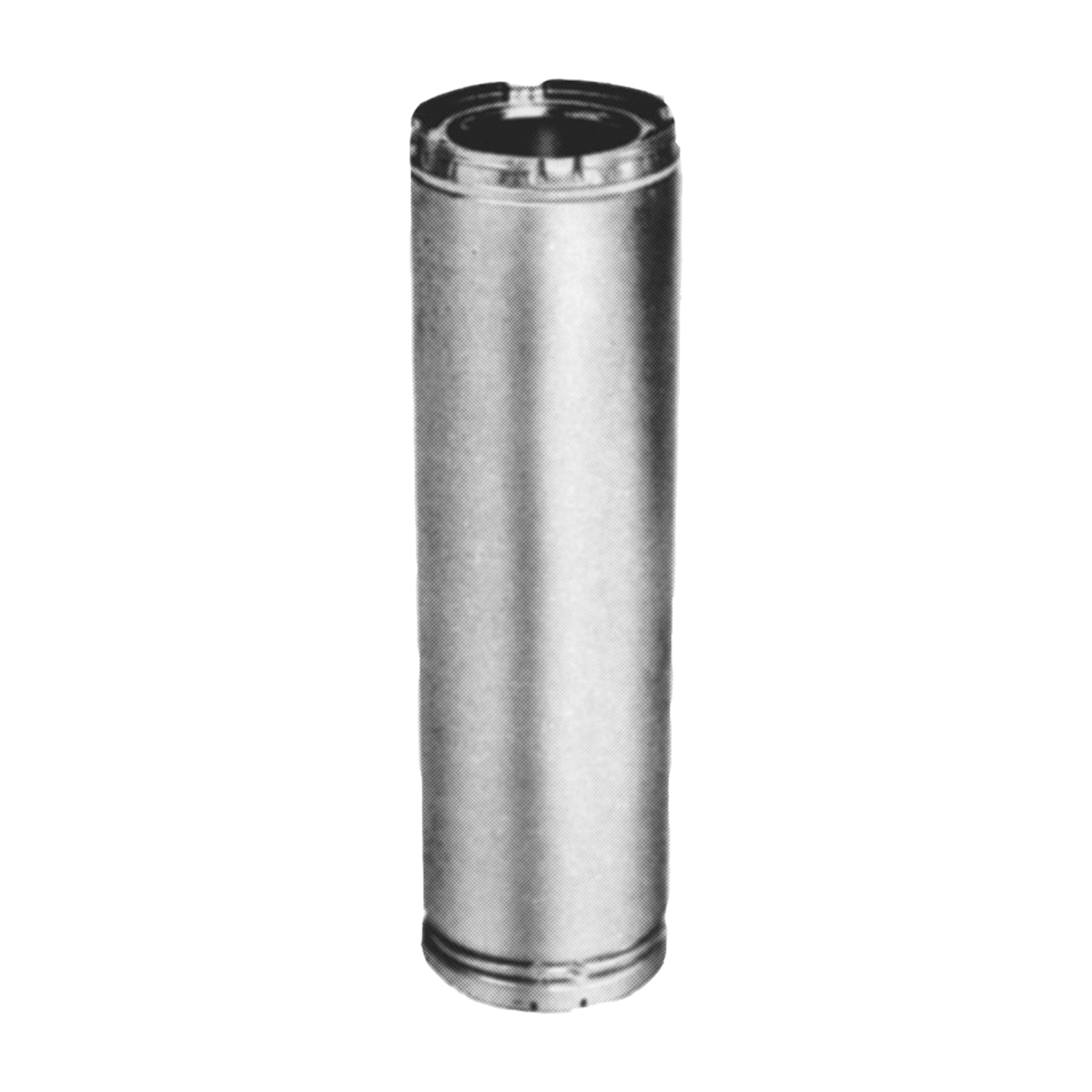 8HS-12 Chimney Pipe, 11 in OD, 12 in L, Galvanized Stainless Steel
