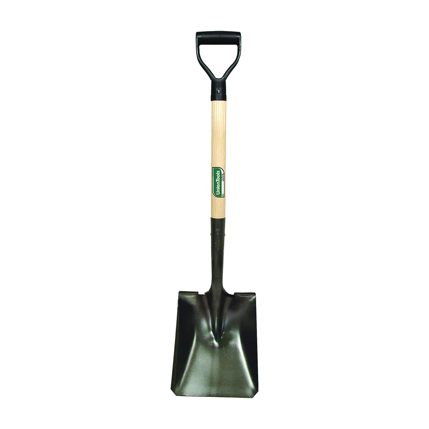 42106 Transfer Shovel, 9-1/4 in W Blade, Carbon Steel Blade, Hardwood Handle, D-Shaped Handle, 28 in L Handle