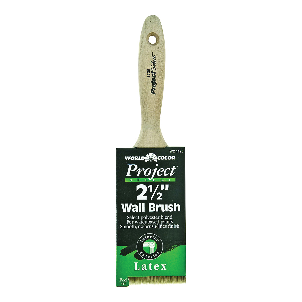 Linzer 1125-2.5 Paint Brush, 2-1/2 in W, 3 in L Bristle, Polyester Bristle, Varnish Handle