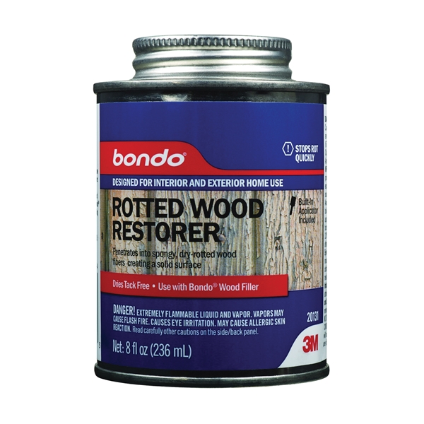 20131 Rotted Wood Restorer, Liquid, No Odor, White, 8 fl-oz Can