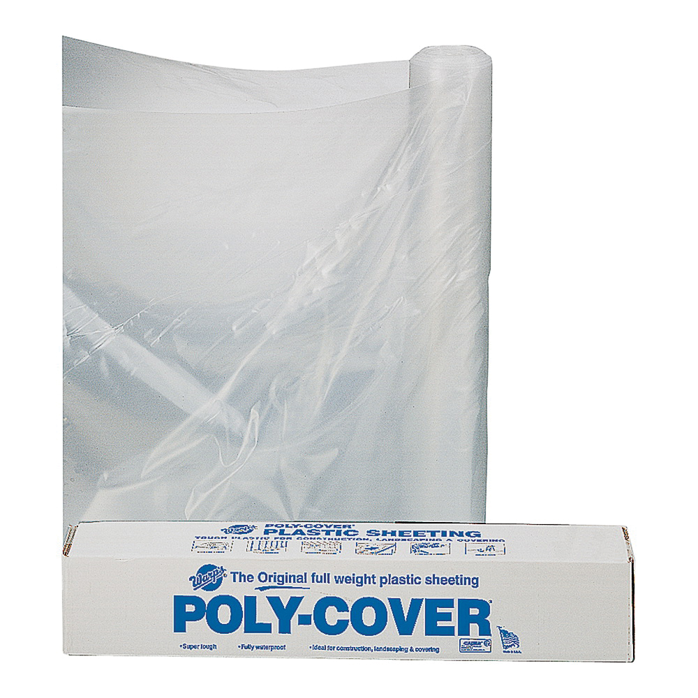 4X14-C Poly Film, 100 ft L, 14 ft W, Clear