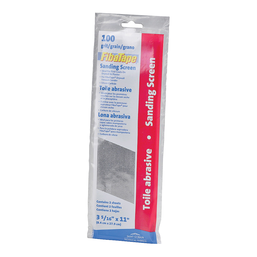 FDW6642-U Sanding Screen, 11 in L, 3-5/16 in W, 150 Grit, Fine, Silicone Carbide Abrasive