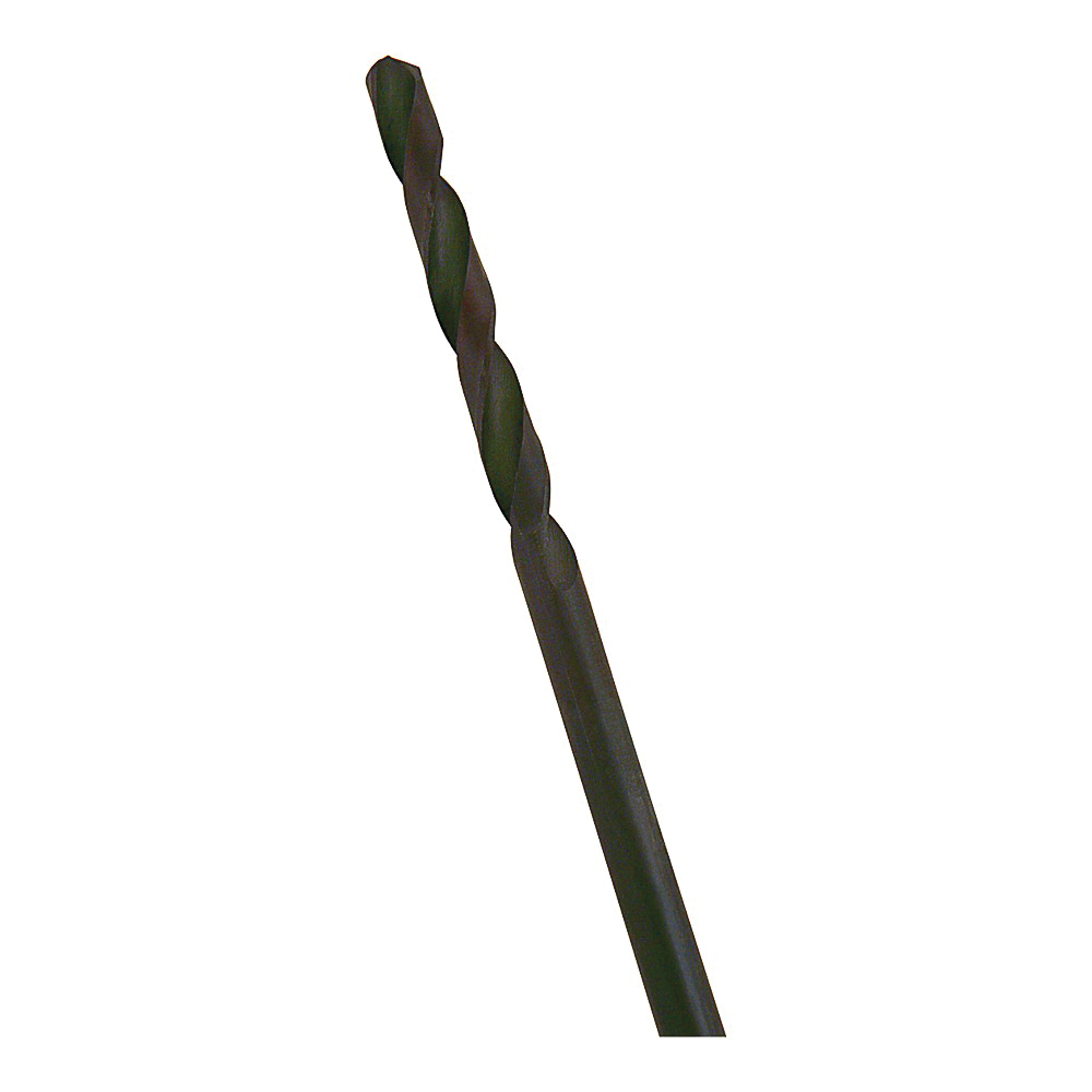 362851OR Drill Bit, 1/4 in Dia, 12 in OAL, Twist Flute, Flat Shank