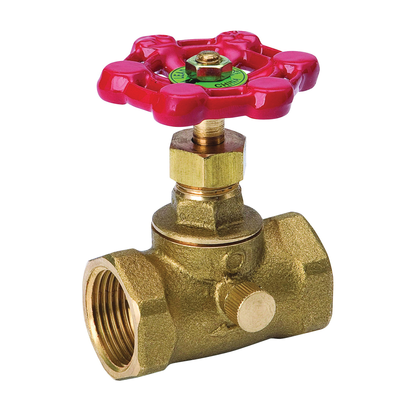 105-104NL Stop and Waste Valve, 3/4 in Connection, FPT x FPT, 125 psi Pressure, Brass Body