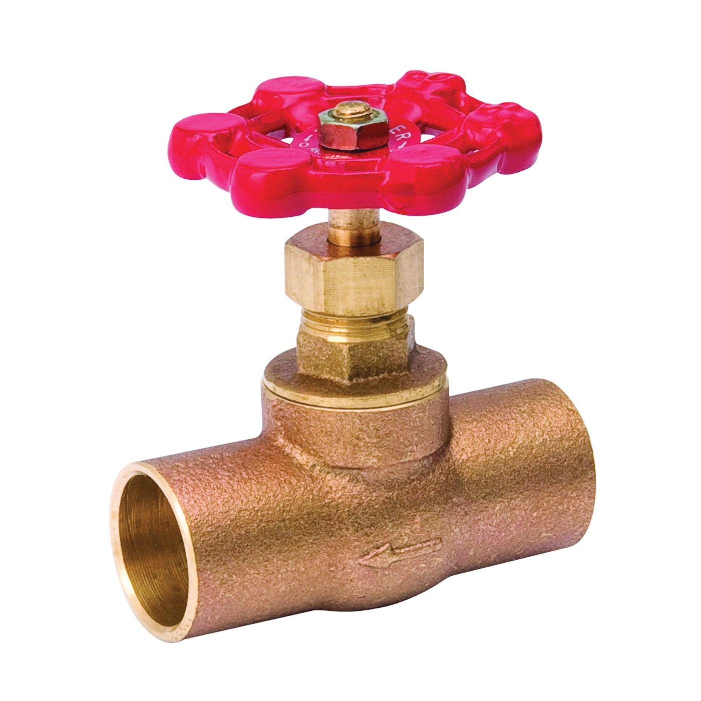 105-503NL Stop Valve, 1/2 in Connection, Compression, 125 psi Pressure, Brass Body