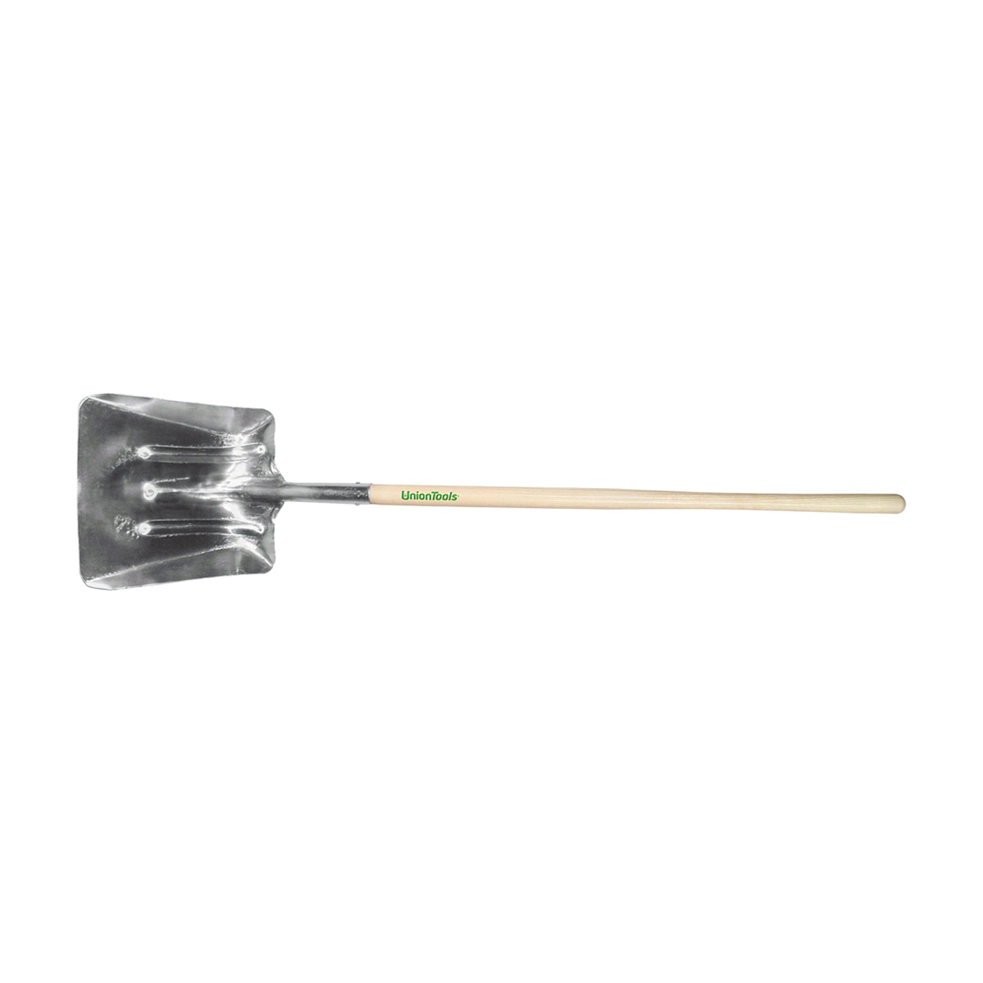 54247 Scoop Shovel, 13-1/4 in W Blade, 14-1/2 in L Blade, Aluminum Blade, North American Hardwood Handle