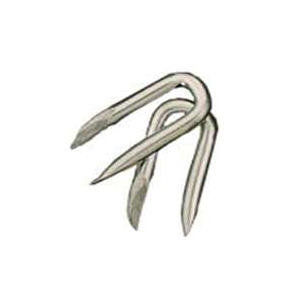 7412 Fence Staple, Galvanized, 9 ga, 1 in L