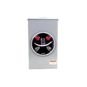 Murray SS102AX Meter Socket, 1 -Phase, 200 A, 300 V, 4 -Jaw, Overhead Cable Entry, NEMA 3R Enclosure
