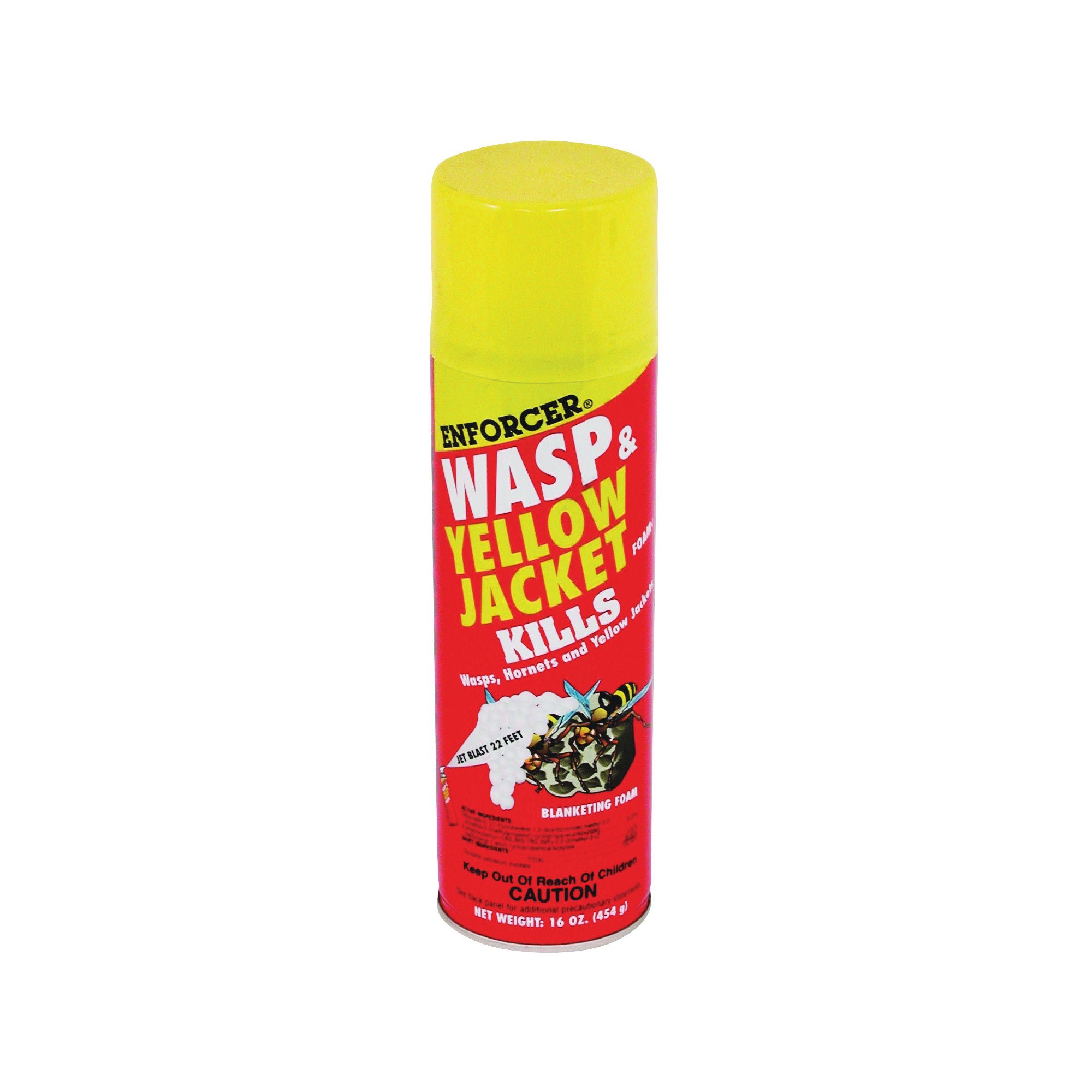 Enforcer FWH16 Wasp and Yellow Jacket Foam, Gas, Spray Application, 16 oz Aerosol Can - 1