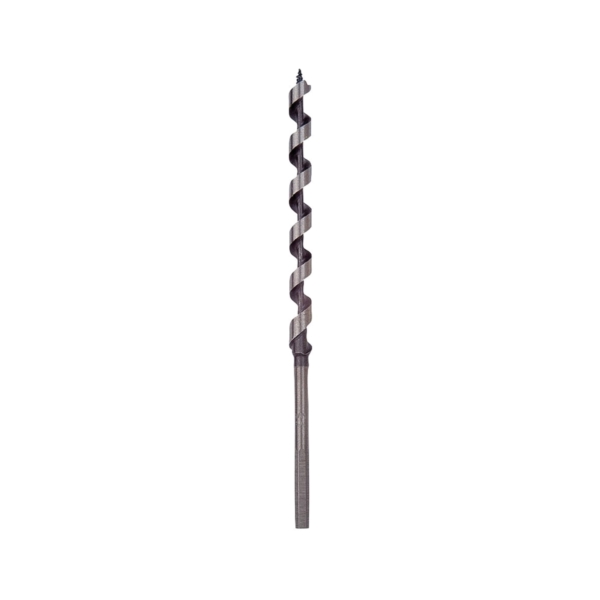 Irwin 49906 Power Drill Auger Bit, 3/8 in Dia, 7-1/2 in OAL, Solid Center Flute, 1-Flute, 7/32 in Dia Shank, Hex Shank - 1