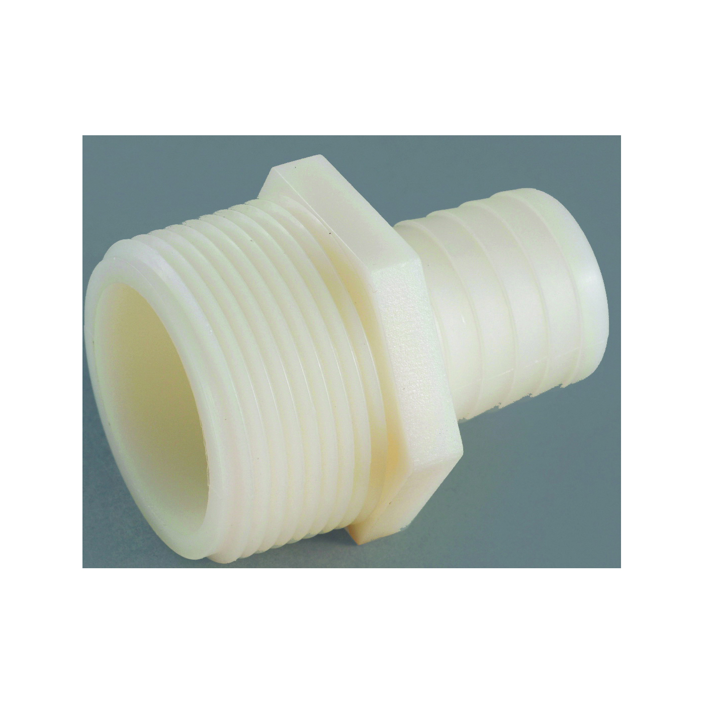 Anderson Metals 53748-0612 Anderson Metals 53748-0612 Hose Adapter, 3/8 in, Barb, 3/8 in, MGH, 150 psi Pressure, Nylon - 1