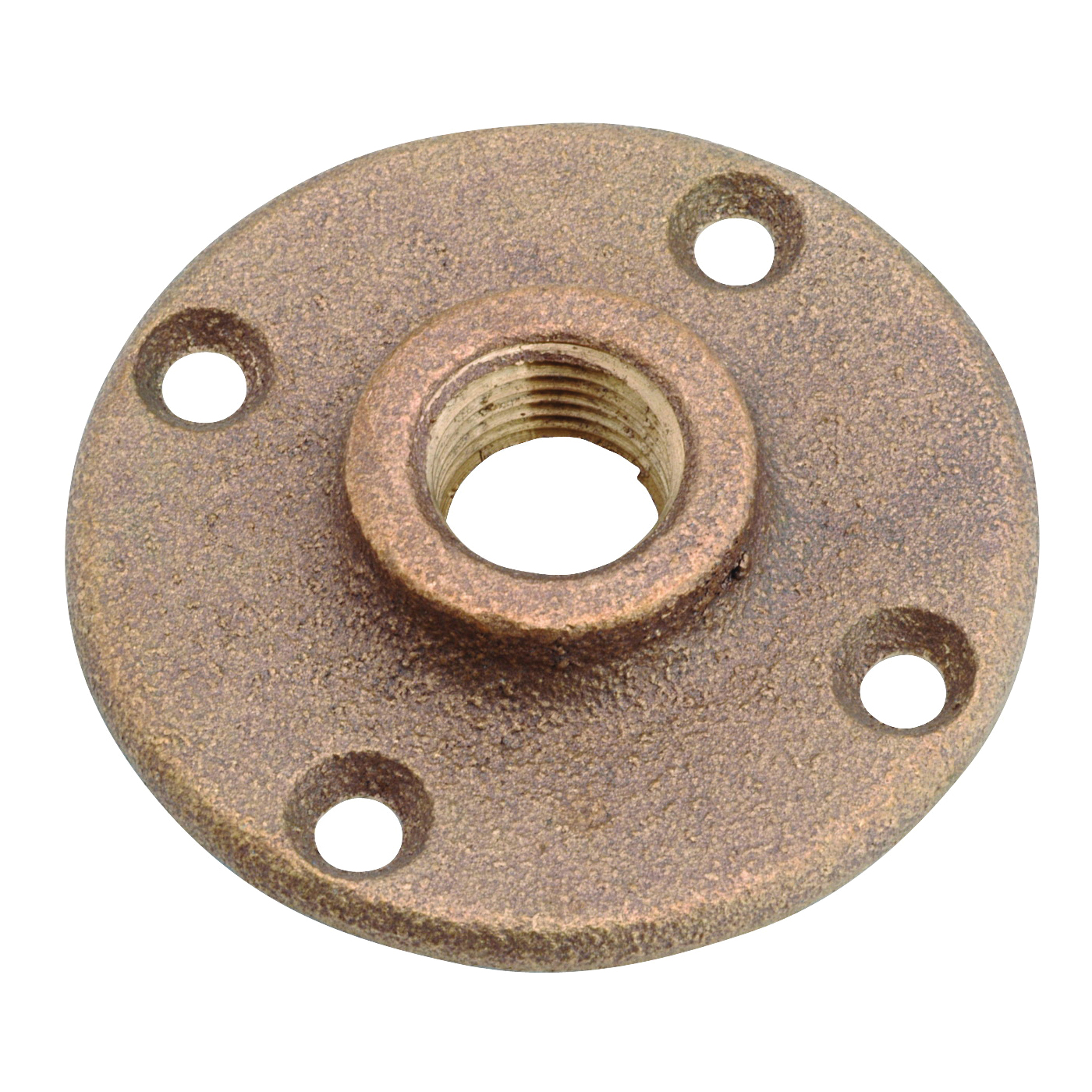 Anderson Metals 38151-12 Floor Pipe Flange, 3/4 in, 4-Bolt Hole, Brass - 1