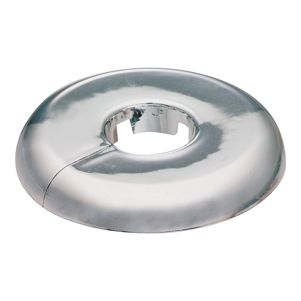 PP811-31 Floor and Ceiling Plate, 1 in Dia, 3-1/2 in W, Plastic, Chrome