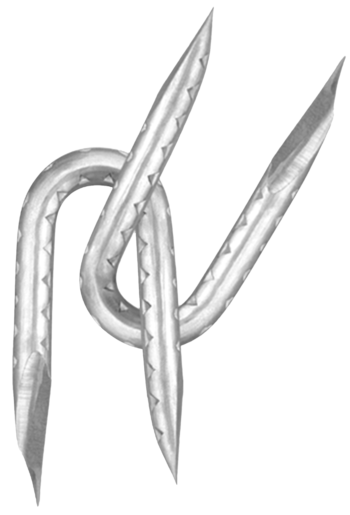 Deacero / Rangemaster 7406 Series Fence Staple, 2 in L, Galvanized, 9 ga