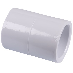30130 Pipe Coupling, 3 x 3 in, Slip, PVC, White, SCH 40 Schedule, 450 psi Pressure