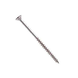 03447 Deck Screw, NO.7 Thread, 2 in L, Phillips Drive, Galvanized Steel