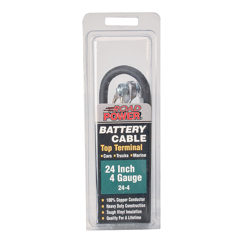 Maximum Energy 24-4 Battery Cable, 4 AWG Wire, Black Sheath