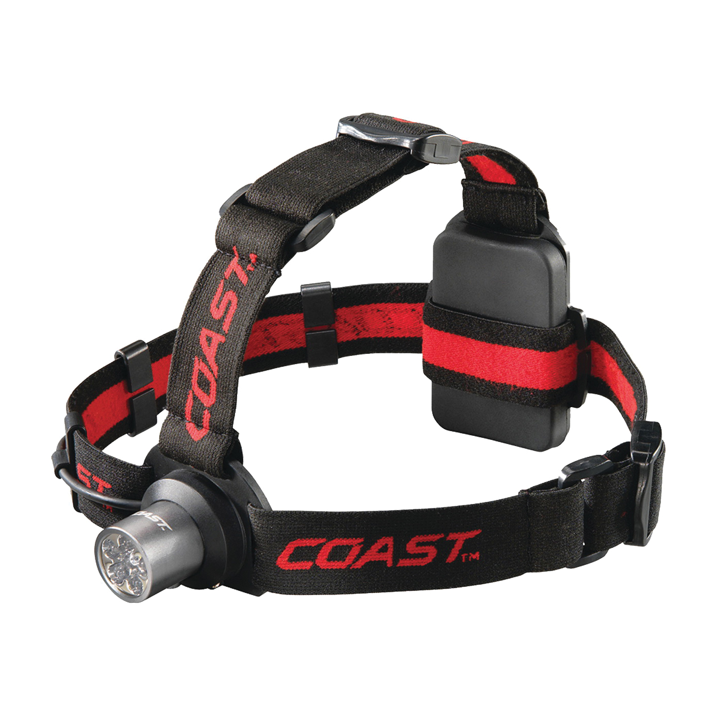 Coast TT7041CP Adjustable Headlamp, AAA Battery, LED Lamp, 175 Lumens, Hinged Beam, 56 m Beam Distance - 1