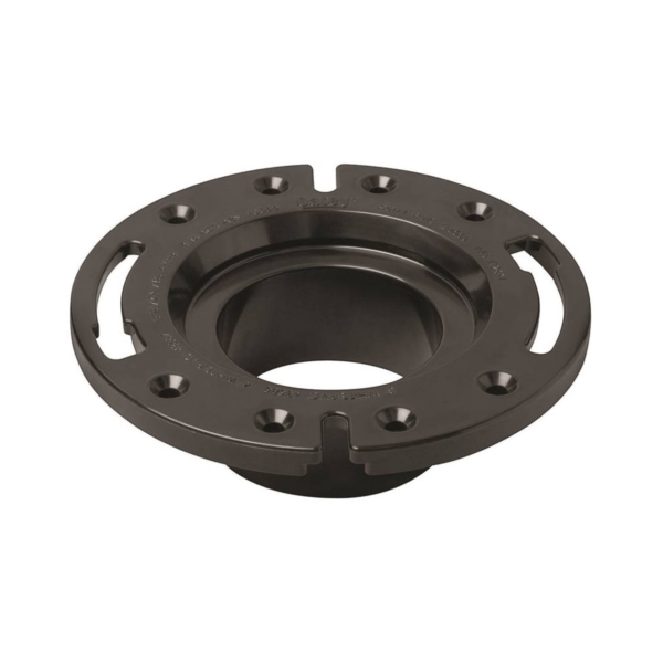 43584 Closet Flange, 3 in Connection, ABS, Black