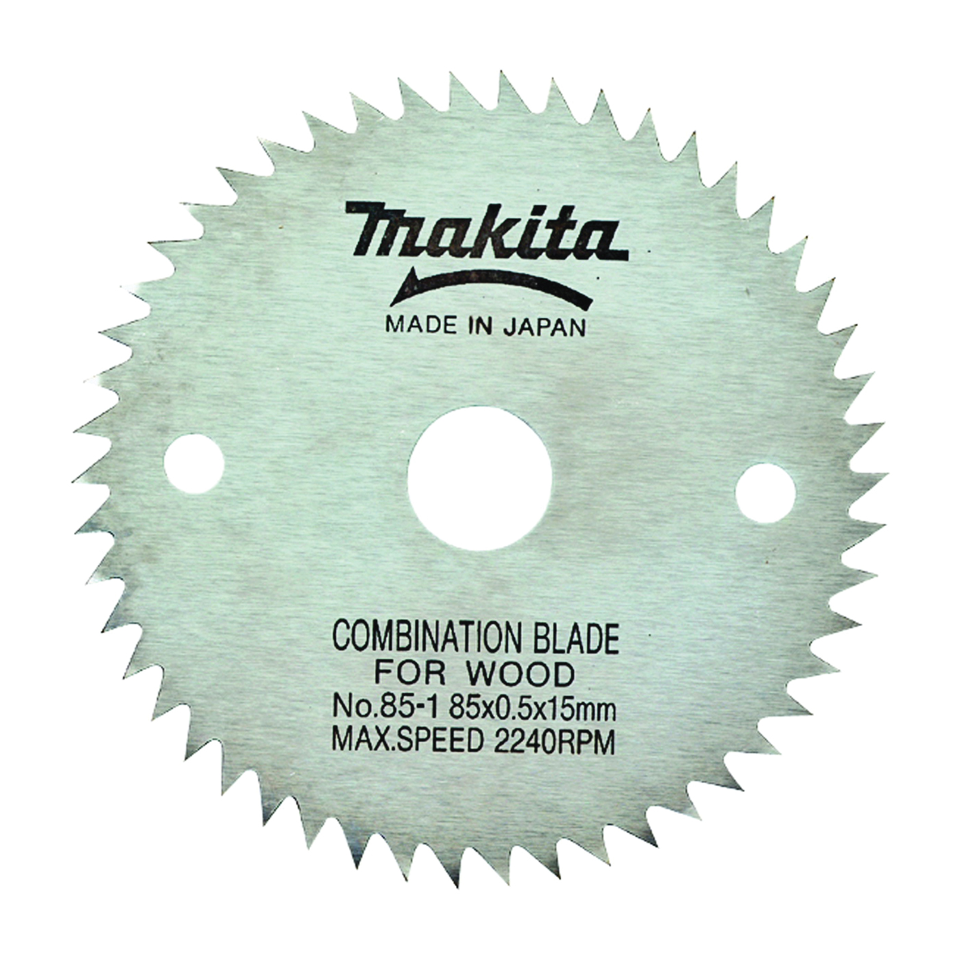 Makita 721003-8 Circular Saw Blade, 3-3/8 in Dia, 0.59 in Arbor, 50-Teeth, Applicable Materials: Wood - 1