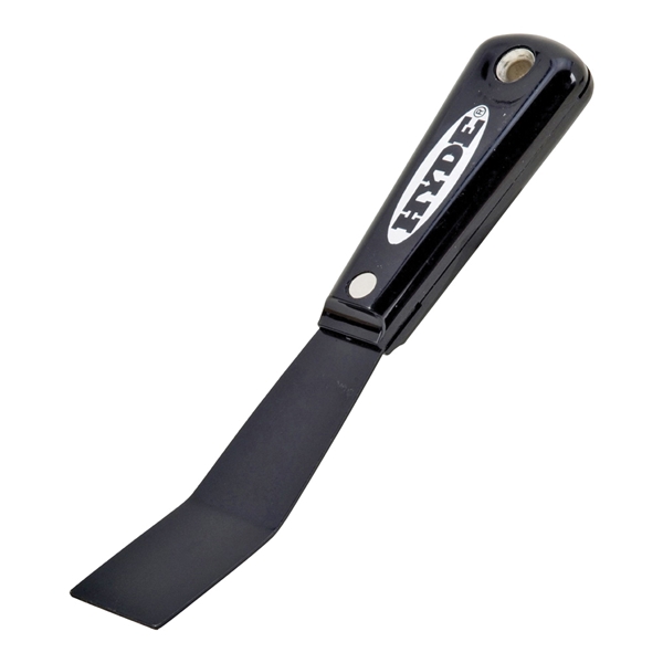 HYDE Black & Silver 02070 Putty Knife, 1-1/4 in W Blade, HCS Blade, Nylon Handle - 3