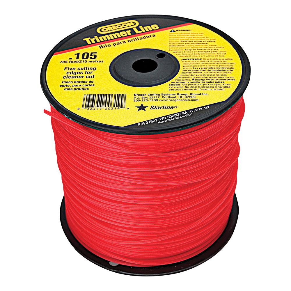 619777/37602 Trimmer Line, 0.105 in Dia, 705 ft L, Co-Polymer