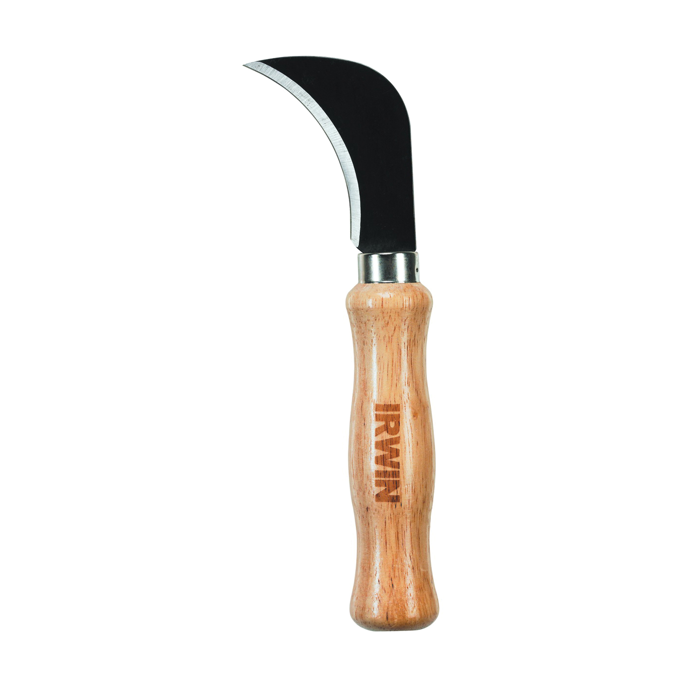 IRWIN 1774108 Utility Knife, 1-1/2 in L Blade, Steel Blade, Smooth Handle, Brown Handle - 1