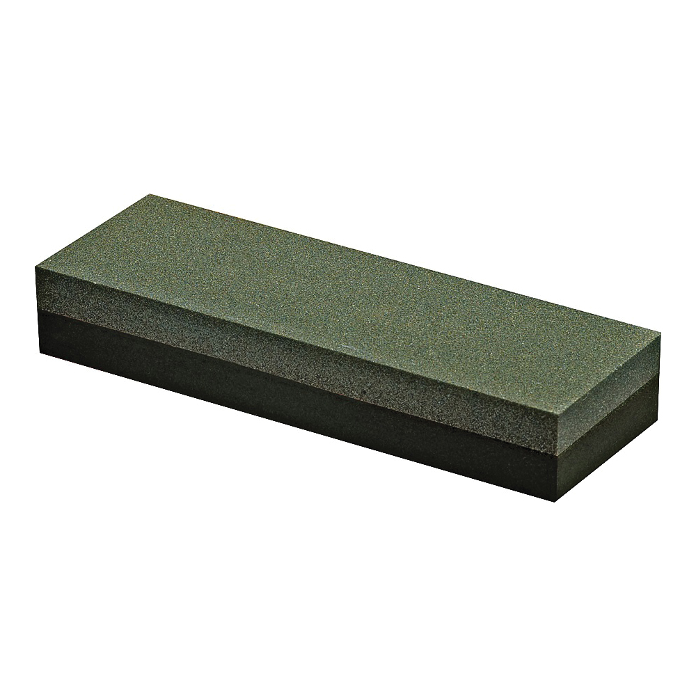 85450 Benchstone, 6 in L, 2 in W, 1 in Thick, Coarse/Fine, Silicone Carbide Abrasive