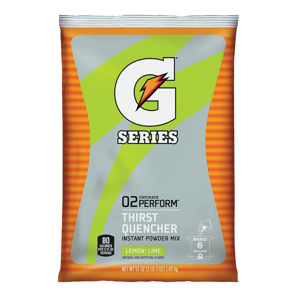 G 03967 Thirst Quencher Instant Powder Sports Drink Mix, Powder, Lemon-Lime Flavor, 51 oz Pack