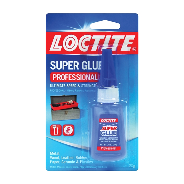 Loctite 1365882 Super Glue, Liquid, Irritating, Clear, 20 g Bottle