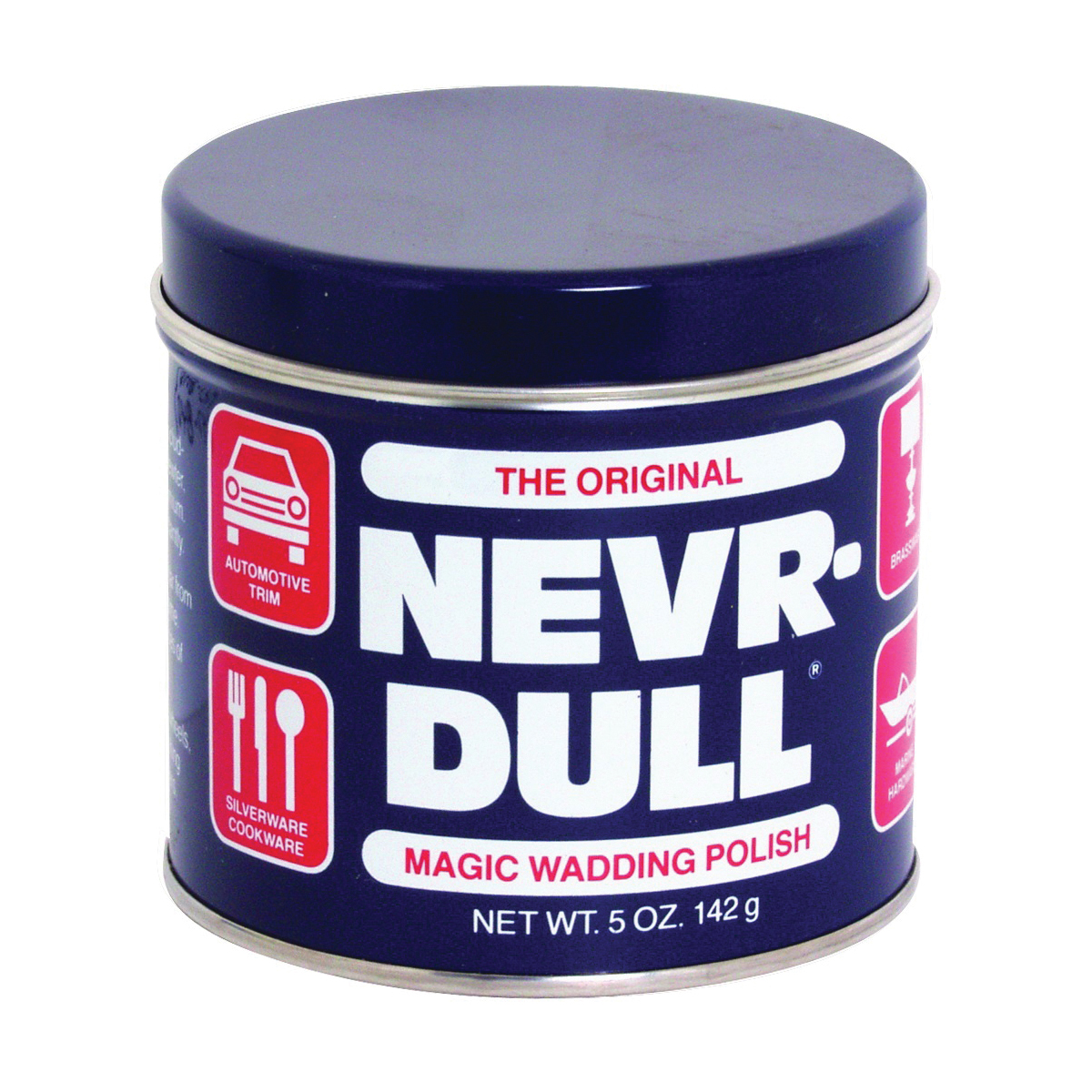Nevr-Dull ND-L Wadding Polish, 5 oz, Liquid, Cotton Wadding - 1