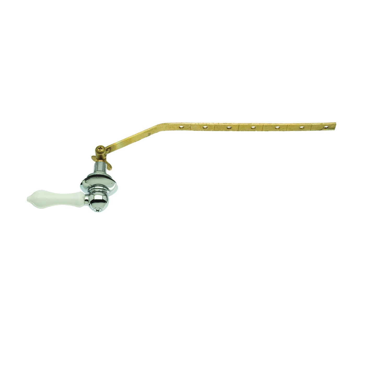 89448A Wallplate Toilet Handle, Brass, For: Angled, Front or Side-Mount Toilet Tank