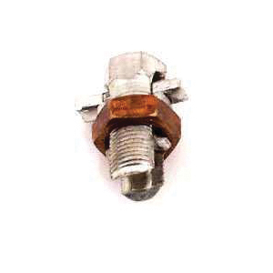 ESBP2 Split Bolt Connector, #8 to 2 Wire, Silicone Bronze Alloy, Tin-Coated