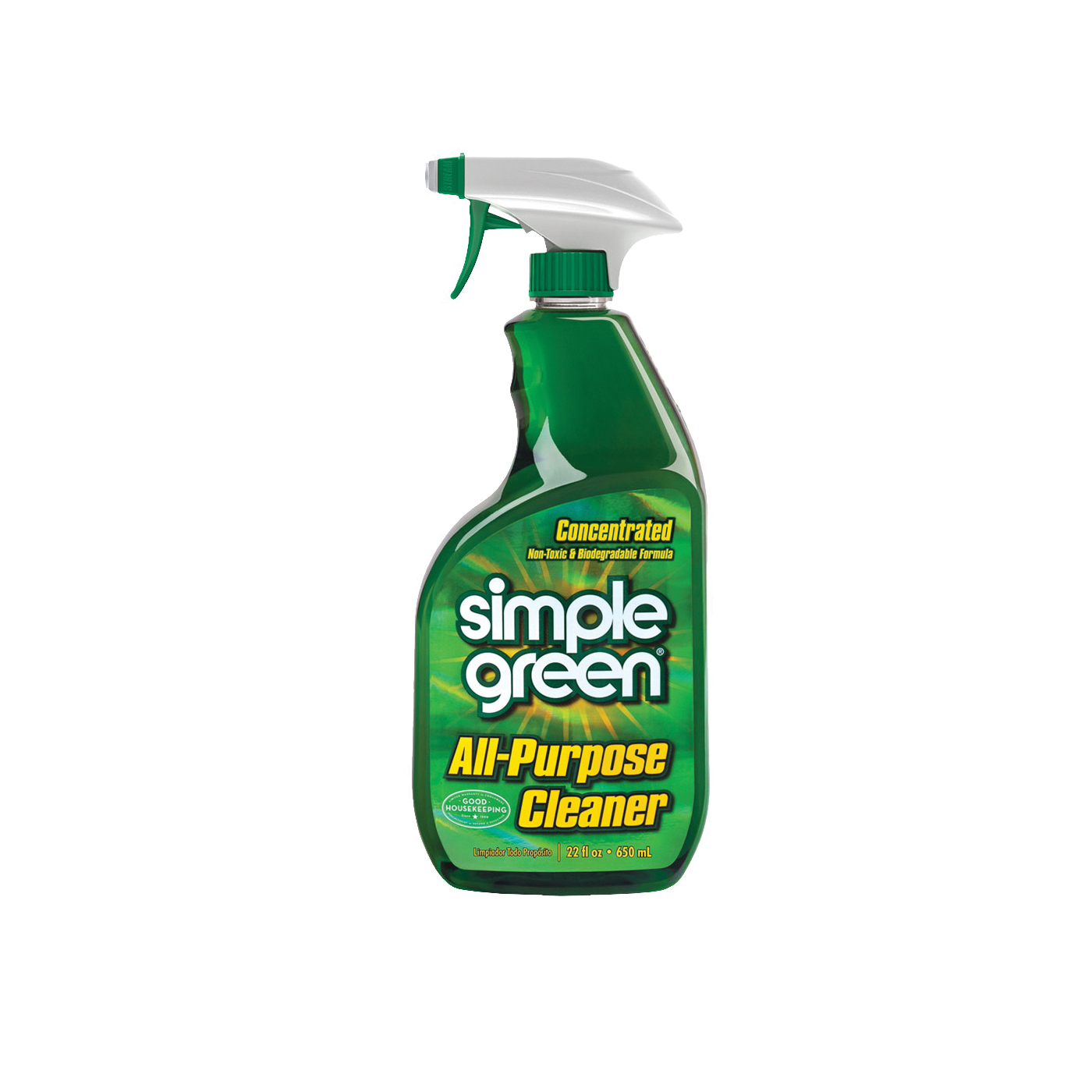 2710001213013 All-Purpose Cleaner, 24 oz Spray Dispenser, Liquid, Sassafras, Green