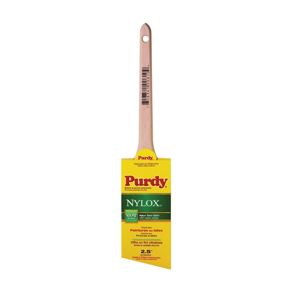 Purdy Nylox Dale 080225 Trim Brush, Nylon Bristle, Rat Tail Handle - 1