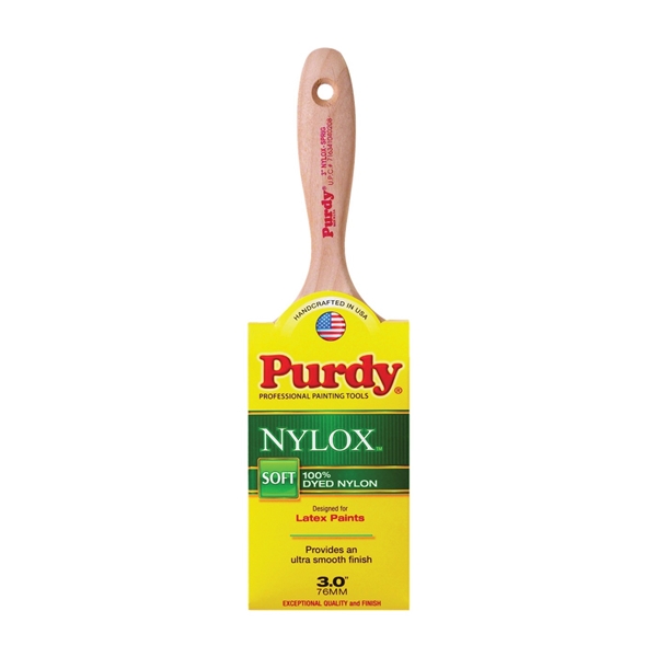 Nylox Sprig 380230 Trim Brush, Nylon Bristle, Beaver Tail Handle