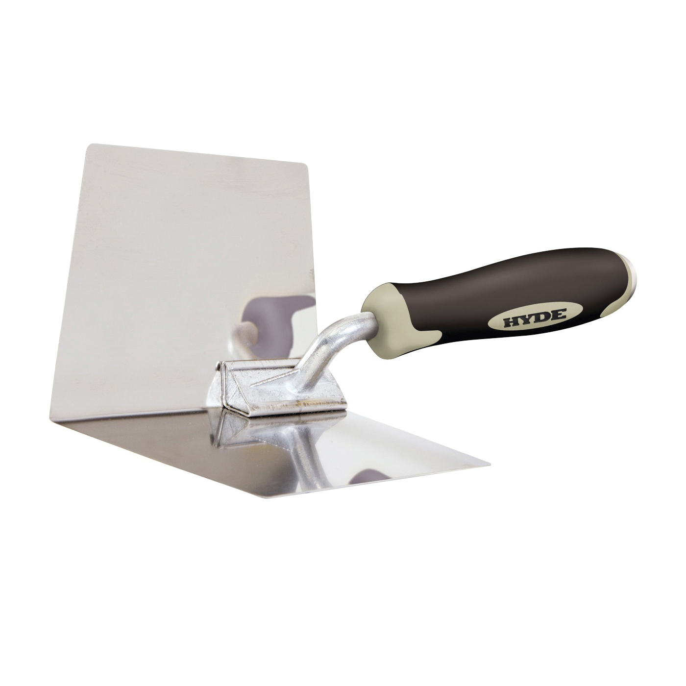 MAXXGRIP Series 09410 Corner Trowel, 4 in W Blade, Stainless Steel Blade, Non-Slip Grip Handle, Hardwood Handle