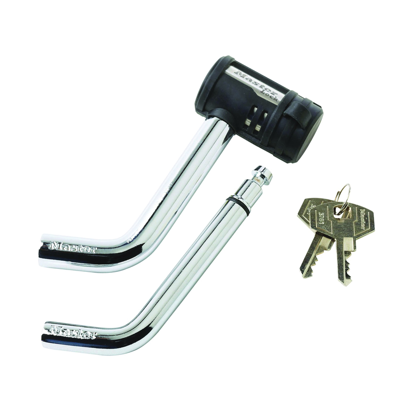 Master Lock 2866DAT Receiver Lock, Stainless Steel, Black/Silver - 1