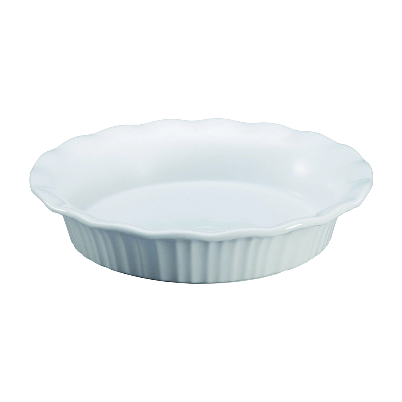 1117314 Pie Plate, Ceramic, French White, Dishwasher Safe: Yes