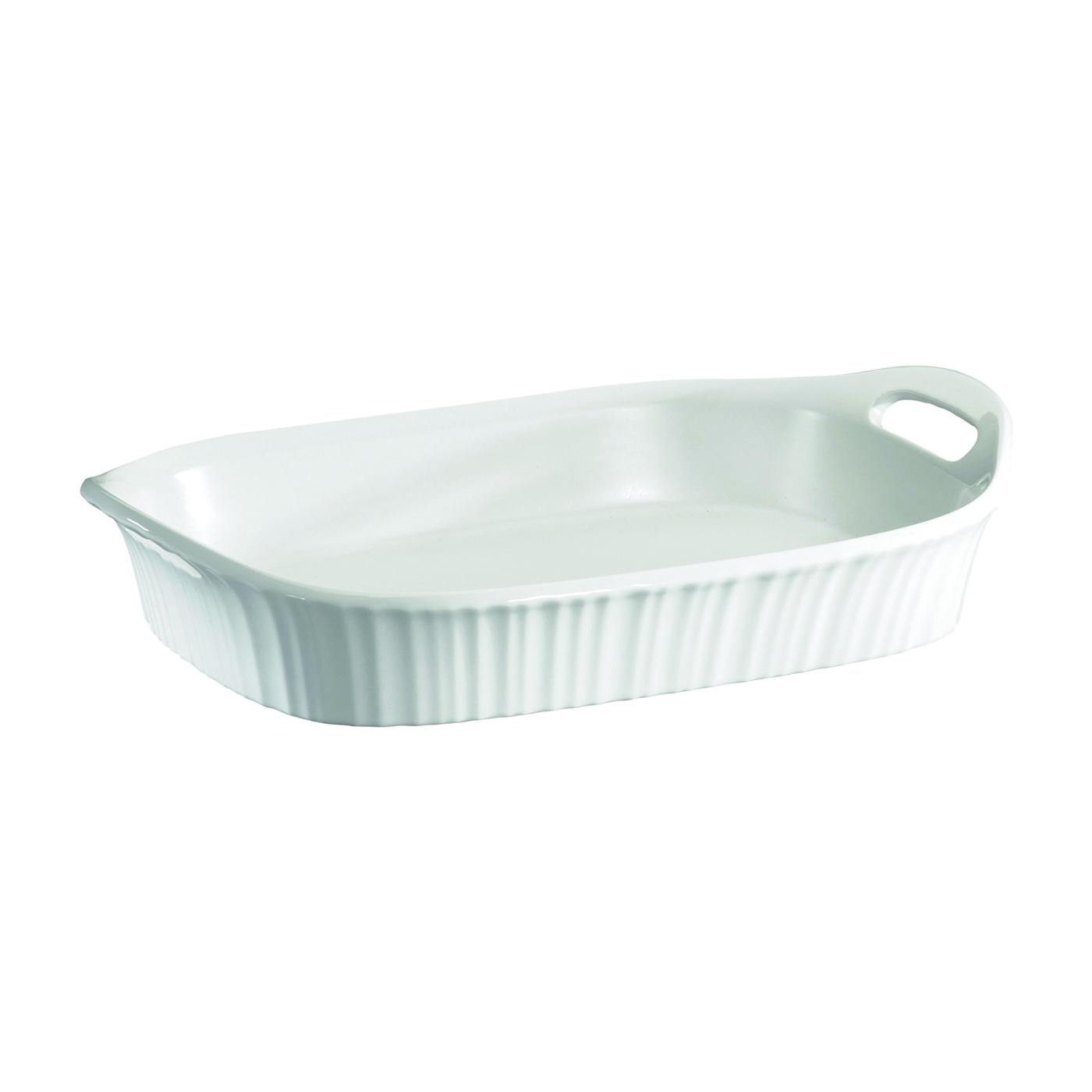 1105936 Casserole Dish, 3 qt Capacity, Ceramic, French White, Dishwasher Safe: Yes