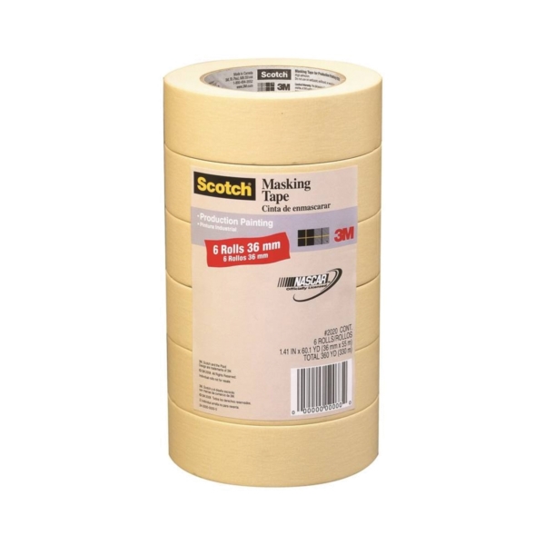 Easy Tear Masking Paper Crepe Degradable Tape for Painting of 1 Piece