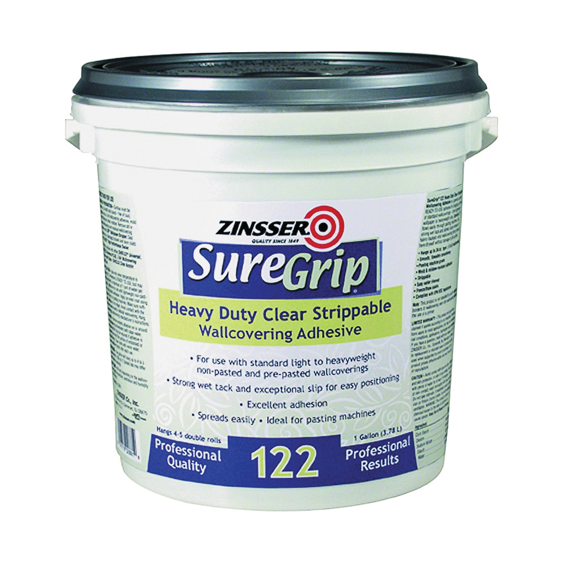 ZINSSER 2881 Wallcovering Adhesive Clear, Clear, 1 gal - 1