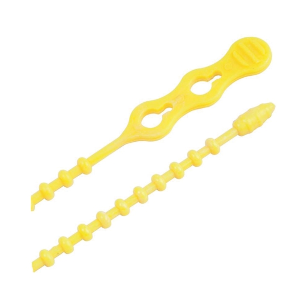 GB 45-12BEADYW 12 in. Cable Tie, Resin, Safety Yellow, 15 pk