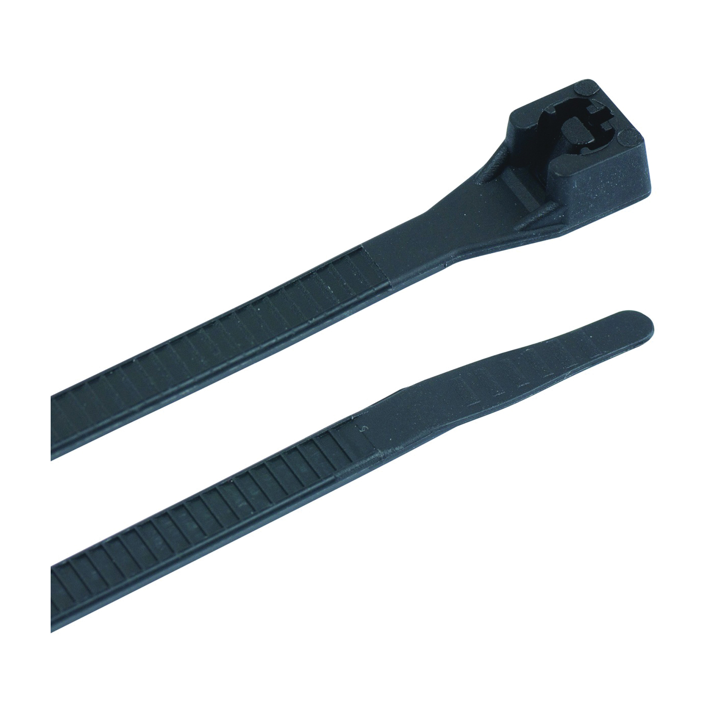 46-308UVBMN Cable Tie, Double-Lock Locking, 6/6 Nylon, Black