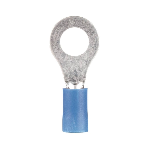 21-1055 Ring Terminal, 600 V, 16 to 14 AWG Wire, 5/16 to 3/8 in Stud, Vinyl Insulation, Blue
