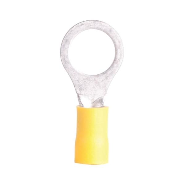 21-109 Ring Terminal, 600 V, 12 to 10 AWG Wire, 7/16 to 1/2 in Stud, Vinyl Insulation, Yellow